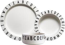 Design Letters Детски съдове Eat & Learn от тритан бели 3 части (20103019WHITE)
