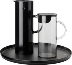 Stelton Em77 Термокана с поднос и кана за вода, черен, 3 ел (930-30)