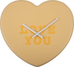 Karlsson Стенен часовник Heart Candy Love You светложълт (KA5985LY)