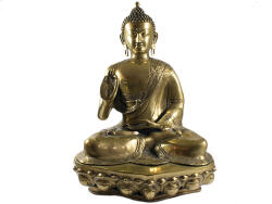  Buddha szobor Vitarka Mudrával - Sárgaréz - 50 cm