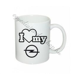  I love my opel bögre (541805)