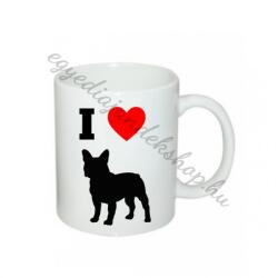 I love francia bulldog bögre (136896)