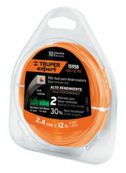 Truper Fűkasza Damil Üvegszálas Belsővel 2, 4 mm x 12-78 m Truper Négyszögletes Alakú