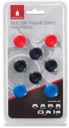 Spartan Gear - Silicon Thumb Grips Universal (8pcs - colour: 4pcs Black, 2pcs Red, 2pcs Blue) (MULTI) (036772)