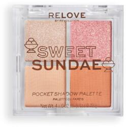 Revolution Beauty RELOVE By Revolution Relove Pocket Size Eyeshadow Palette Sweet Sundae Сенки палитра 2, 88gr