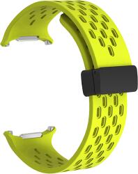 Cellect Galaxy Watch7 Ultra lyukacsos mágneses szilikon óraszíj, 24mm, neonzöld (STRAPPWATCH7U-NE) (STRAPPWATCH7U-NE)