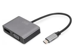 ASSMANN DA-70827 adaptor pentru cabluri video 0, 2 m USB tip-C DisplayPort + VGA Negru (DA-70827)