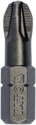 TOYA csavarhúzó bitfej, pozidriv, 1/4"x25 mm, PZ3, 10 db (YT-04722)