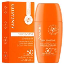 Lancaster Sun Sensitive Tinted Mattifying Fluid SPF50 vízálló színezett mattító napozófolyadék érzékeny bőrre 30 ml nőknek