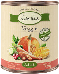 Lukullus 24x800g Lukullus Naturkost Adult Veggie nedves kutyatáp