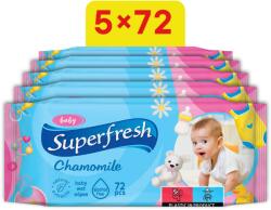 Superfresh kamillával, 5×72 darab (360 darab) (BABY23203s5)