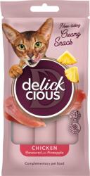 Delickcious DELICKCIOUS, Recompense cremoase cu pui si ananas, 60g