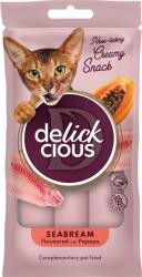 Delickcious DELICKCIOUS, Recompense cremoase cu dorada si aroma de papaya, 60g