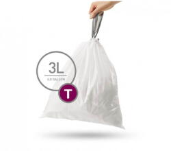 simplehuman T típusú szemeteszsák, 3l, 40 db (CW0216)