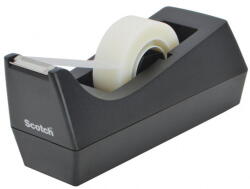 3M Dispenser banda adeziva, max 19mm x 33m, 3M - SCOTCH C38 - negru (3M-70005150167) - 24mag