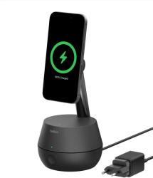 Belkin STAGE töltőállomás iPhone-hoz automatikusan követő Pro DockKit-tel - Fekete (MMA008vf05BK)