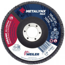 WEILER Disc lamelar slefuire metal/inox Weiler METALYNX MAX, 125x22.23mm, G60 (MDCER12560)