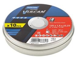 Norton Disc taiere inox Norton VULCAN, 125x22.23x1mm, 10 bucati (66252833582) Disc de taiere