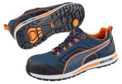 PUMA Pantofi de protectie Puma Safety CROSSTWIST, S3 SRC HRO, albastru/portocaliu, mas. 46 (643100/46) - constructii-mag