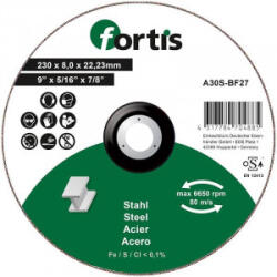Fortis Disc polizare otel Fortis A30S-BF27, 230x22.23x8mm (4317784704885) - constructii-mag