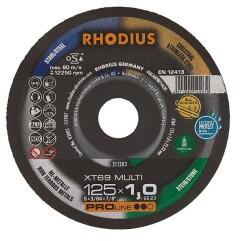 Rhodius Disc taiere multi-material Rhodius XT69, 125x22.23x1mm (211203) Disc de taiere
