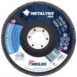 WEILER Disc lamelar slefuire metal/inox Weiler METALYNX PRO, inclinat, 125x22.23mm, G40 (MDM125040)