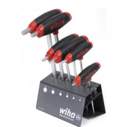 Wiha Set chei hexagonale in L cu maner in T Wiha ComfortGrip MagicRing, 3-10mm, 7 piese (WH45621) - constructii-mag Cheie imbus