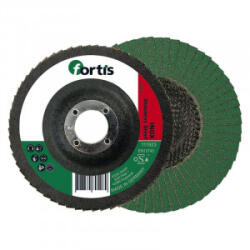 Fortis - Disc abraziv lamelar pentru inox 125mm, K40 forma arcuita (4317784705189)