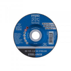 Pferd Disc taiere inox/otel Pferd SG STEELOX curbat, 125x22.23x2.4mm (EH125-2,4A46RSG-INOX) Disc de taiere