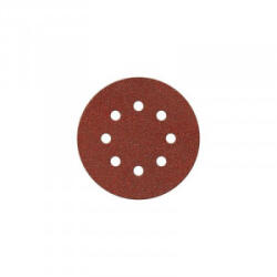 Fortis - Disc abraziv velcro cu 8 orificii 125mm, K120 [4317784781848] (4317784781848) - constructii-mag