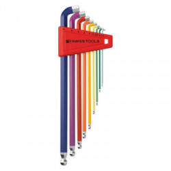 PB Swiss Tools Set chei hexagonale in L PB Swiss Tools PB2212 RB, 1.5-10mm, 9 piese (PB2212.LH-10RB) - constructii-mag Cheie imbus