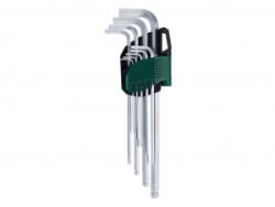 SATA Set chei hexagonale in L cu cap sferic Sata, 1.5-10mm, 9 piese (ST09101ASJ) - constructii-mag Cheie imbus