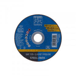 Pferd Disc taiere otel/inox Pferd PSF STEELOX, 125x22.23x2.4mm (EHT125-2,4A46PPSF-INOX) Disc de taiere