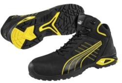 PUMA Bocanci Puma Safety AMSTERDAM MID, S3L SRC, negru/galben, mas. 44 (632240/44) - constructii-mag
