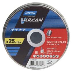 Norton Disc taiere inox Norton VULCAN, 125x22.23x1mm, 25 bucati (66252842292) Disc de taiere