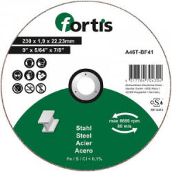 Fortis Disc taiere otel Fortis A46T-BF41, 230x22.23x1.9mm (4317784704304) - constructii-mag Disc de taiere
