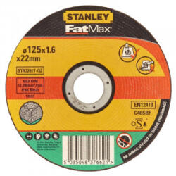 STANLEY - Disc abraziv pentru taiere piatra/beton, 125x22.23x1.6mm [STA32617-QZ] (STA32617-QZ)