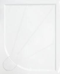 SAT Zuhanytálca négyszögletes SAT 100x80 cm öntött márvány fehér SIKOLIMCC10080 (ARC 3 RECTANGULAR 100X)