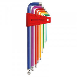 PB Swiss Tools Set chei hexagonale in L cu cap sferic PB Swiss Tools PB212 RB, lungi, 1.5-10mm, 9 piese (PB212.LH-10RB) - constructii-mag Cheie imbus