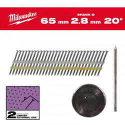 Milwaukee - Cuie in banda pentru M18FFN21, Ø 7.4, 65 mm, galvanizate [4932492591] (4932492591)