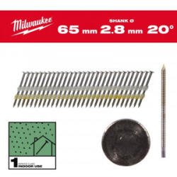 Milwaukee - Cuie cap rotund, Ø 7.4, lungime 65 mm, tija inelata [4932492587] (4932492587)