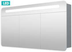 Naturel Tükrösszekrény világítással Naturel Iluxit 120x65 cm MDF szürke és ezüst GALPIR120LED (PIR ZS 120 3D LED)