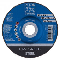 Pferd Disc polizare otel Pferd SG STEEL, 125x22.23x7.2mm (E125-7A24RSG)