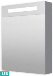 Naturel Tükrösszekrény világítással Naturel Iluxit 60x75 cm MDF szürke és ezüst GALZS60LED (R ZS 60 1D LED)