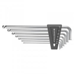 PB Swiss Tools Set chei hexagonale in L cu cap sferic PB Swiss Tools PB212 DH, 3/32-5/16", 7 piese (PB212.LDH-10.7) - constructii-mag Cheie imbus