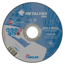 WEILER Disc taiere metal/inox Weiler METALYNX PRO, 115x22.23x1.6mm (P1151622I) Disc de taiere