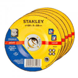 STANLEY - Disc abraziv pentru taiere metale 125x22.23x3mm, 5 bucati [STA32033-QZ] (STA32033-QZ)