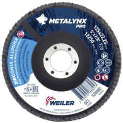 WEILER Disc lamelar slefuire metal/inox Weiler METALYNX PRO, inclinat, 125x22.23mm, G120 (MDM125120)