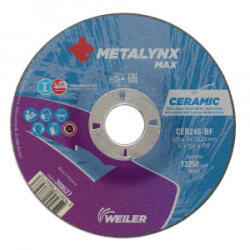WEILER Disc polizare metal/inox Weiler METALYNX MAX, 125x22.23x4mm (MDCER1254)