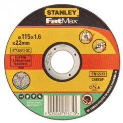 STANLEY - Disc abraziv FatMax pentru taiere beton, diametru 115x22, 2x1.6mm (STA32612-QZ)